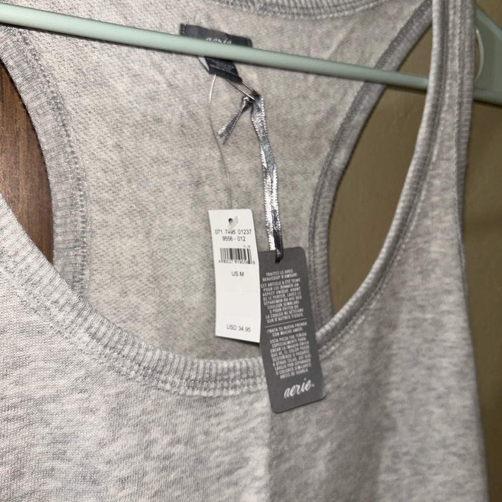 Aerie size medium dress color light gray